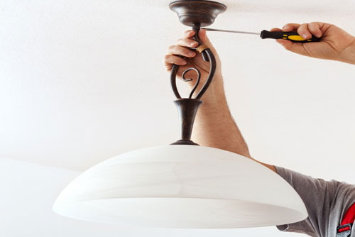 Installing Light Fixture